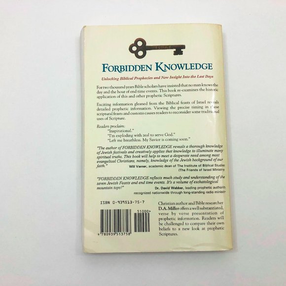 Forbidden Knowledge Or Is It... By D. A. Miller 1994 Paperback - Picture 2 of 8